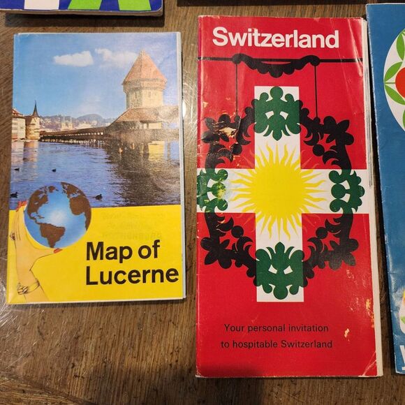 Mixed Vintage Ephemera‎ Lot Of European Travel Maps Brochures - Picture 4 of 13